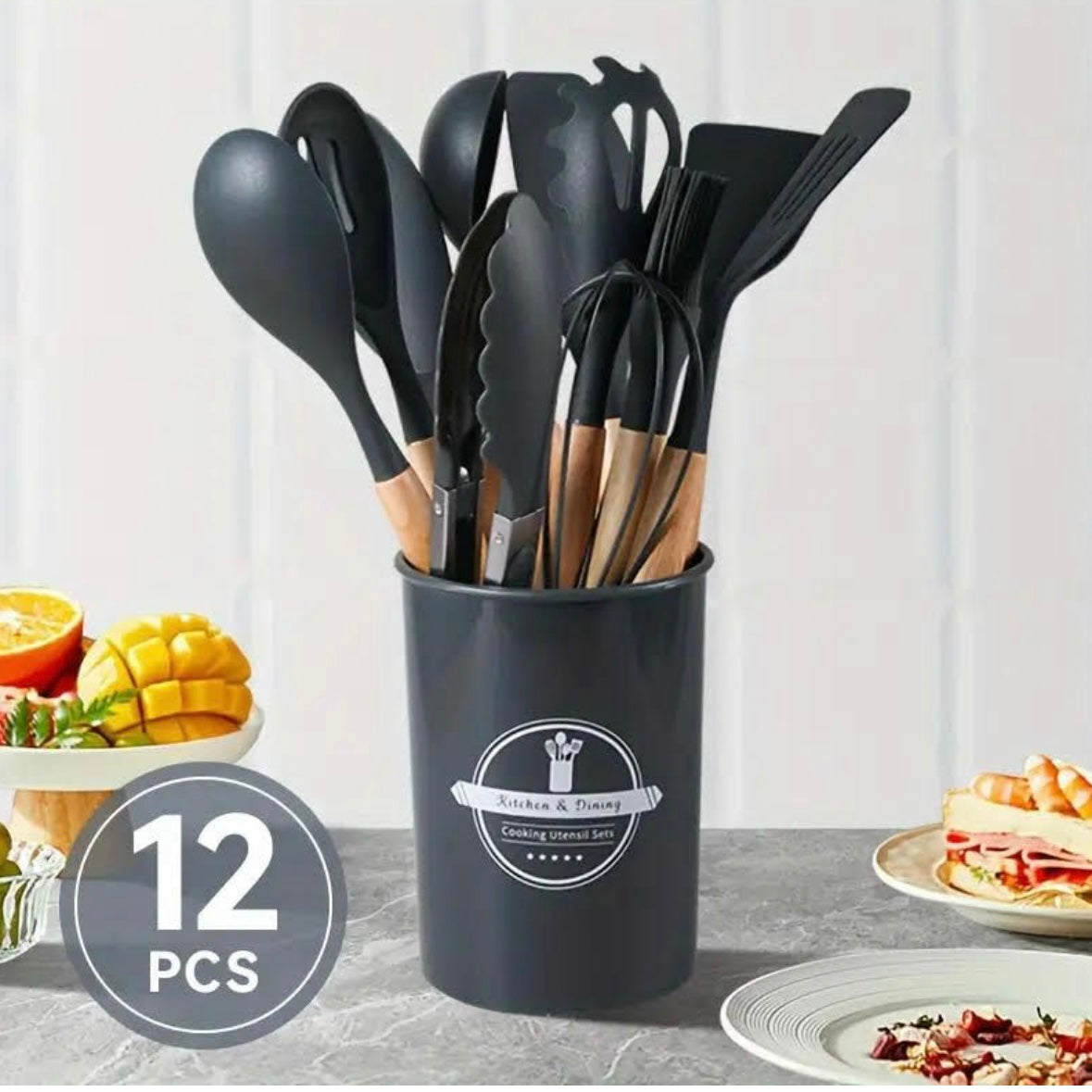 12-Piece Silicone Kitchen Utensil Set
