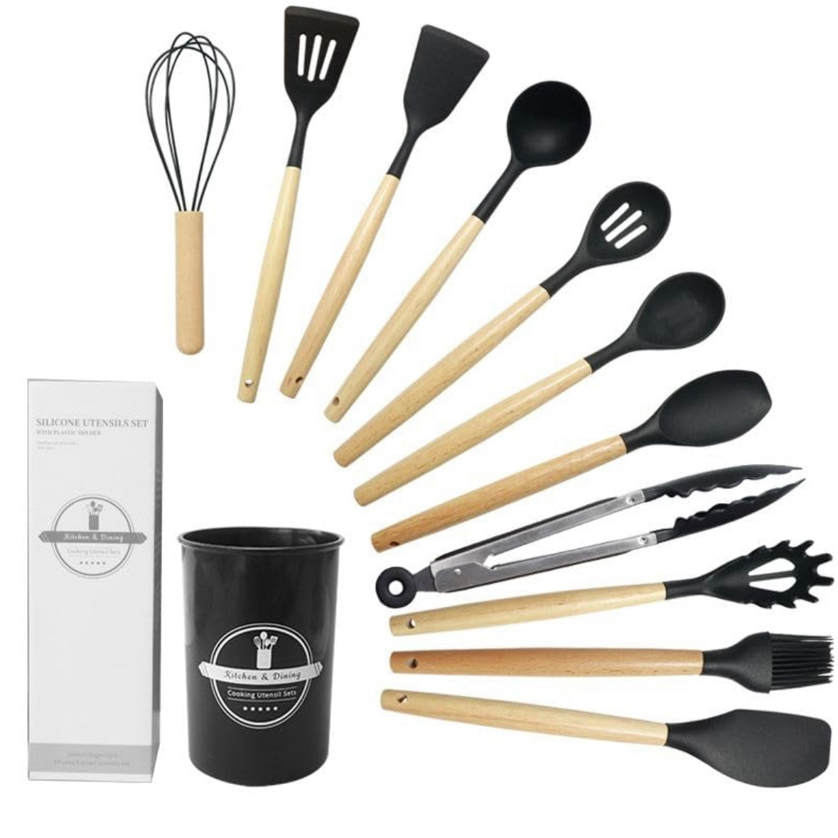 12-Piece Silicone Kitchen Utensil Set
