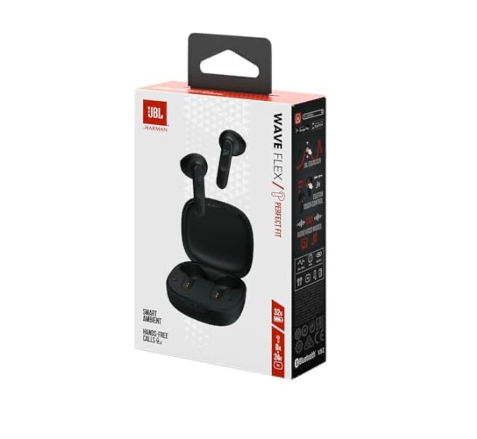 JBL Wave Flex True Wireless Earphones, Black