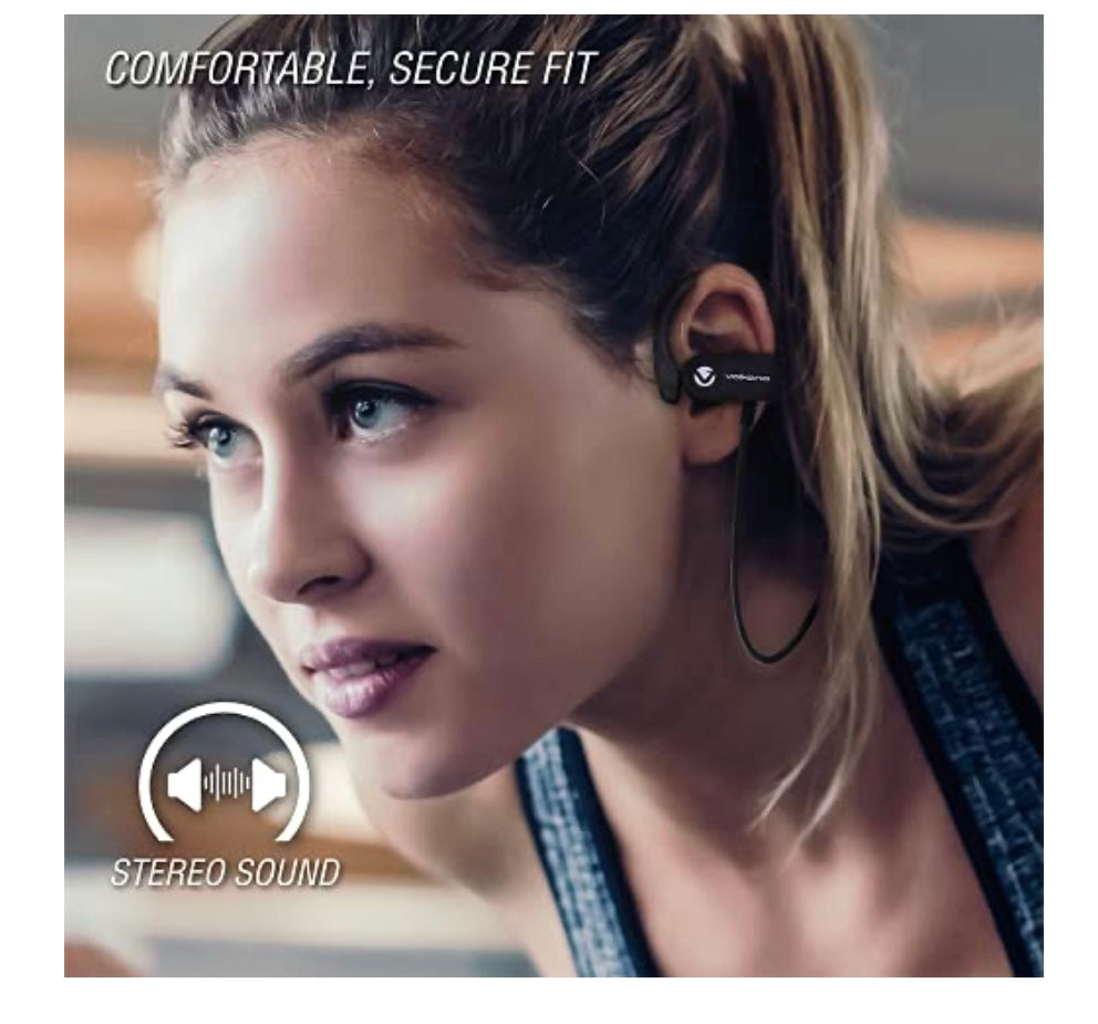 Volkano Race Series Bluetooth Sport Earhook Earphone, Black