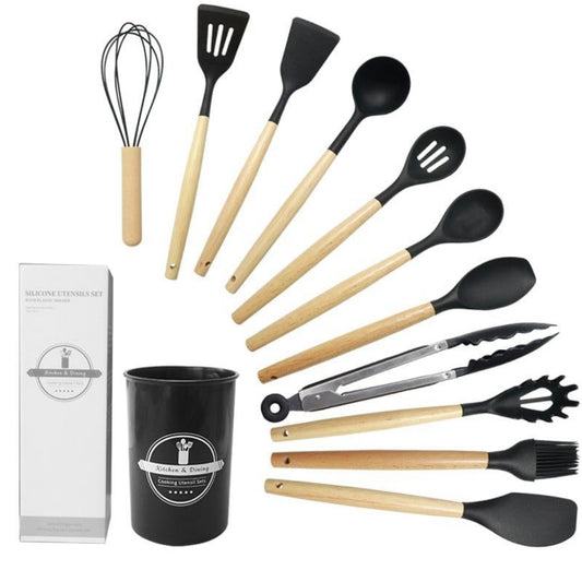 12-Piece Silicone Kitchen Utensil Set
