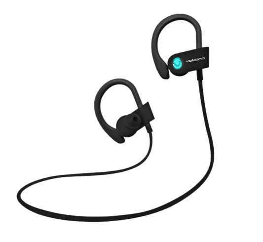 Volkano Race Series Bluetooth Sport Earhook Earphone, Black